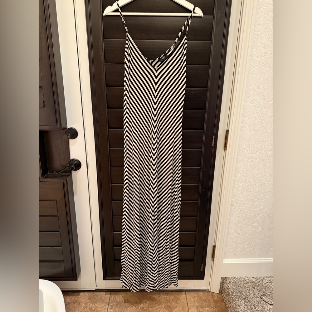 Vintage diagonal stripe very stretchy soft dress size extra small
